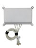 2.4/5GHz 6dBi Wi-Fi Flush Mount Directional (H:115°/120°, V:70°/60°) Antenna with 4 RPSMA Male Connectors