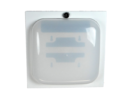 Replacement Door for Wi-Fi Ceiling Tile and Hard Lid Mounts with AP Cover - Semi-Transparent