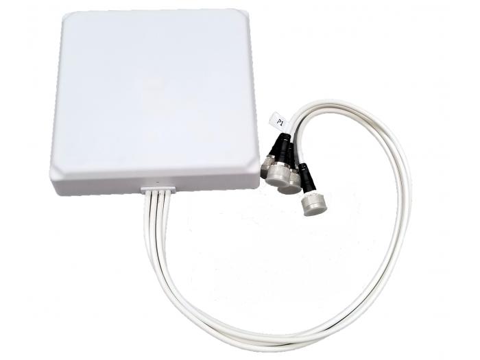 2.4/5 GHz 8/6.5 dBi Wi-Fi Patch Antenna with 4 N Male Connectors 