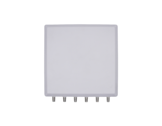 2.4/5 GHz 6 dBi Wi-Fi Universal Patch Antenna with 6 Connector ports and 10” Strong Arm Mount | Image 1