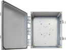12x10x6 NEMA Enclosure with Solid Door, Latch Locks, and 8 RPTNC Bulkhead Holes for Cisco DART APs