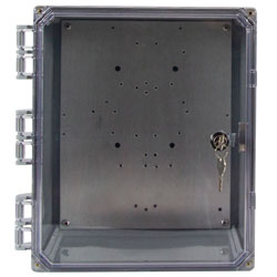 NEMA Enclosure with Clear Door, Key Lock, 12 x 10 x 6 in. | Image 1