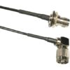 1.5 ft 100 Series Cable Assembly with RPTNC Bulkhead Female - Right Angle RPTNC Male Connectors