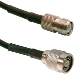 3 ft 195 Series Cable Assembly with RPTNC Male - RPTNC Female Connectors | Image 1