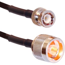 25 ft LMR®-240 Series Cable Assembly with N Male - BNC Male Connectors | Image 1