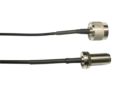 1.5 ft 100 Series Cable Assembly with N Female Bulkhead - N Male Connector