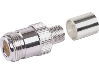 N-Style Female Connector for TWS-400 Cable with Captivated Center Pin | Image 1