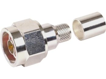 N-Style Male Connector for TWS-400 Cable with Captivated Center Pin | Image 1