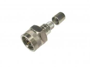 N Male Connector Hex Head for TWS-400 Cable with Captivated Center Pin | Image 1