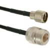 3' RG58 Jumper  with N-Style Female to MINI UHF Male Connectors