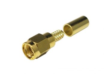 RPSMA Male Connector for TWS-195 Cable with Captivated Center Pin | Image 1