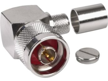 Right Angle N-Style Male Connector for TWS-400 Cable | Image 1