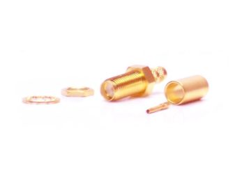 SMA Bulkhead Female Connector for TWS-195 Series Cable. | Image 1