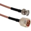 2 ft RG142P Series Cable Assembly with N Male - BNC Male Connectors