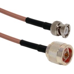2 ft RG142P Series Cable Assembly with N Male - BNC Male Connectors | Image 1