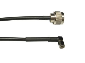 1.5 ft 195 Series Cable Assembly with N Male - Right Angle RPSMA Male Connectors | Image 1