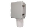 NEMA 4X Polycarbonate Enclosure with Wi-Fi Omnidirectional Antenna, 4 RPTNC Male Connectors, 14 x 12 x 6 in