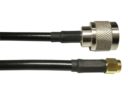 30' LMR240 Jumper with SMA Male to N-Style Male Connectors