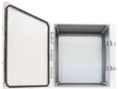 NEMA 4X Polycarbonate Enclosure with Clear Door and Latch Locks, 14 x 12 x 6