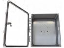 NEMA 4X Polycarbonate Enclosure with Clear Door and Key Lock, 14 x 12 x 6 in