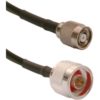 18' LMR240UF Jumper with RPTNC Male to N-Style Male Connectors
