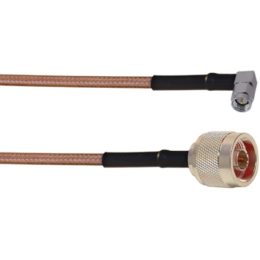 5 ft RG400 Series Cable Assembly with RA SMA Male - N Male Connectors | Image 1