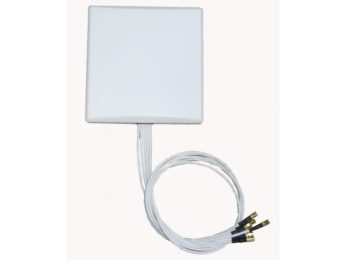 2.4/5GHz 6dBi Wi-Fi Patch (H:80/45/V:80/45) Antenna with 6 N-Style Connectors | Image 1