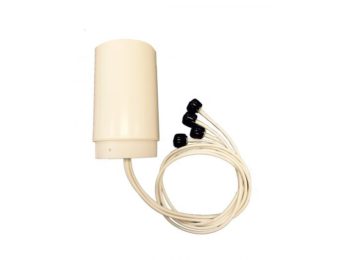 2.4/5 GHz 6 dBi Wi-Fi Omnidirectional Light Pole Antenna with 4 RPTNC Male Connectors | Image 1