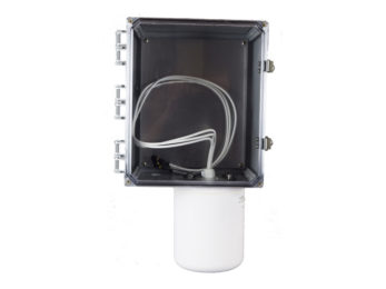NEMA 4X Polycarbonate Enclosure with Wi-Fi Integrated Omnidirectional Antenna, 4 RPSMA Connectors, 12 x 10 x 6 in | Image 1