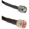 3' RG400 Jumper with N-Style Male to TNC Male Connectors