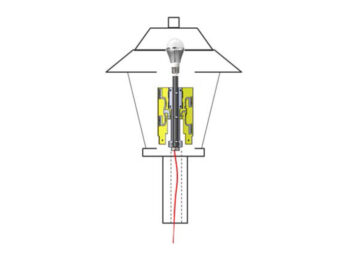 TerraWave® 2.4/5 GHz 6 dBi Wi-Fi Omnidirectional Antenna for High Intensity Discharge (HID) Light Globes with 4 RPTNC Male Connectors | Image 2