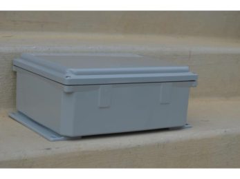 NEMA 4X Polycarbonate Enclosure with Solid Door and Screw Cover with Tamperproof Screws, 12 x 10 x 4 in | Image 1