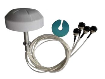 2.4/5 GHz 2.5/4 dBi Wi-Fi Micro Omni Antenna with 4 RPSMA Male Connectors | Image 1