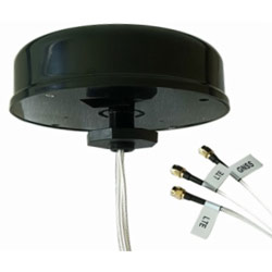 Multiband 3-in-1 Slim Omni Antenna 2x Cellular (600-7125MHz), 1x GNSS/GPS, SMA | Image 1