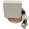 TerraWave® 2.4/5/6 GHz 5 dBi Atto Patch Antenna with 4 RPSMA Male Connectors