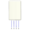 617-6000 MHz Ultra-Wideband Directional Panel Antenna, 4x4 MIMO, Low-PIM, N-Female